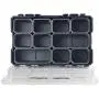 Husky 10-Compartment Interlocking Small Parts Organizer Black