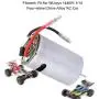 T best Brush Motor, 1:14 Scale Metal 550 Carbon Brush Motor Four-Wheel Drive Remoted Control Speed Change Motor RC Cars Replacement Upgrade Parts for WLtoys 144001 1/14 Alloy RC Car(Metal)