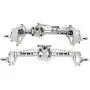 Ky-RC Metal Front and Rear Portal Axles for 1/10 RC Crawler Car Axial SCX10 III Axle Upgrade Part (Silvery) Ky-RC Metal Front and Rear Portal Axles for 1/10 RC Crawler Car Axial SCX10 III Axle Upgrade Part (Silvery)