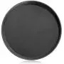 New Star Foodservice 25033 Restaurant Grade Non-Slip Tray, Plastic, Rubber Lined, Round, 14'' Inch, Black New Star Foodservice 25033 Restaurant Grade Non-Slip Tray, Plastic, Rubber Lined, Round, 14'' Inch, Black