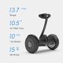 Segway Ninebot S Smart Self-Balancing Electric Scooter with LED light, Portable and Powerful, White and Black