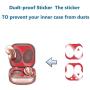 Minnie Mouse Silicone Case for Samsung Galaxy Buds Live, 5 in 1 Silicone Accessories Set Protective Cover,Silicone Case/Keychain/Carabiner/Metal dust Sticker/Cleaning Brush