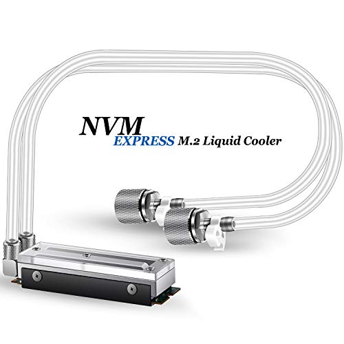 M2 Heatsink M.2 Liquid Cooler, NVMe SSD Liquid Heatsink, Liquid Cooler for NVMe SSDs, Works with PC Computer CPU Water Cooling System, 240mm Water Cooling Radiator (Support M.2 Nvme 2280)
