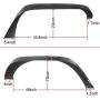 Hooke Road Wrangler JK Fender Flares + Inner Fender Liners Front & Rear Kit Compatible with Jeep Wrangler JK & Unlimited 2007-2018 2/4 Doors