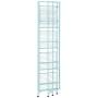 Convenience Concepts Xtra Storage 5-Tier Folding Metal Shelf, Seafoam