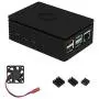 Raspberry Pi 4 ABS Case with Cooling Fan and Heat Sink (Black) Raspberry Pi 4 ABS Case with Cooling Fan and Heat Sink (Black)
