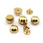 LQ Industrial 25-Pack 1/2'' Purse Handbag Feet Nailhead Round Stud Solid Brass Screw-Back Spike Metal Cone Studs Rivet Leather Craft DIY LQ Industrial 25-Pack 1/2'' Purse Handbag Feet Nailhead Round Stud Solid Brass Screw-Back Spike Metal Cone Studs Rivet Leather Craft DIY