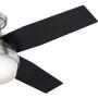 Hunter Fan Company 59243 Hunter Dempsey Indoor Low Profile Ceiling Fan with LED Light and Remote Control, 44'', Brushed Nickel Hunter Fan Company 59243 Hunter Dempsey Indoor Low Profile Ceiling Fan with LED Light and Remote Control, 44'', Brushed Nickel