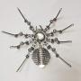 HMANE 3D Metal Puzzle Model Kit, Spider Mechanical Stainless Steel Puzzle Clock Crafts Toys Ornaments Model