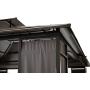 Sunjoy 10 x 12 Wyndham Hardtop Gazebo with Fabric Screen - Faux Copper Top