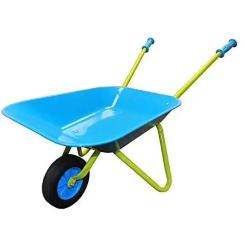 G & F Products G & F 10041 JustForKids Kids Wheel Barrel made of real metal kids size G & F Products G & F 10041 JustForKids Kids Wheel Barrel made of real metal kids size