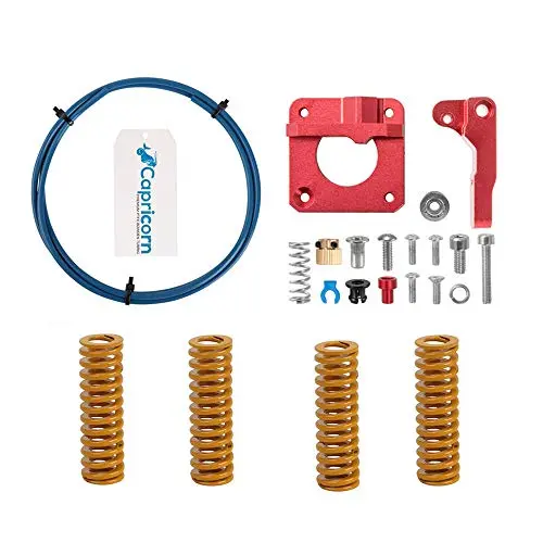 Creality Upgrade 3D Printer kit with Capricorn Premium XS Bowden Tubing, Metal Feeder Extruder Frame and Die Spring for Ender 3,Ender 3 Pro,Ender 5,CR-10/CCR-10S,S4,S5 Creality Upgrade 3D Printer kit with Capricorn Premium XS Bowden Tubing, Metal Feeder Extruder Frame and Die Spring for Ender 3,Ender 3 Pro,Ender 5,CR-10/CCR-10S,S4,S5