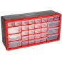 Storage Drawers-30 Compartment Organizer Desktop or Wall Mountable Container for Hardware, Parts, Craft Supplies, Beads, Jewelry, and More by Stalwart