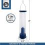 Droll Yankees YCPW-180 Yankee Whipper Squirrel-Proof Bird Feeder, 17.25'', Blue