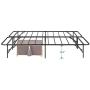 VECELO 14 Inch Foldable Metal Platform Bed Frame, Tool-Free Assembly/Box Spring Replacement/Quiet Noise Free-Queen, Black