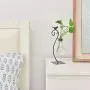 GAIATOP Desktop Glass Planter Hydroponics Vase, Planter Bulb Vase with Metal Stand for Home Office Garden Wedding Decoration, Modern Creative Bird Plant Terrarium Stand GAIATOP Desktop Glass Planter Hydroponics Vase, Planter Bulb Vase with Metal Stand for Home Office Garden Wedding Decoration, Modern Creative Bird Plant Terrarium Stand