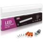 Hardwired LED Under Cabinet Task Lighting - 14 Watt, 21'', Dimmable, 4000K (Cool White), Wide Body, Long Lasting Metal Base with Frost Lens