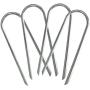 Uniprime Trampoline Stakes U Shaped Anchors Heavy Duty Metal - Long Trampolines Ground Wind Stakes for Soccer Goals, Camping Tents, Garden Decoration