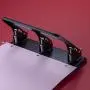 Officemate Medium Duty 3 Hole Punch with Ergonomic Handle, 30 Sheet Capacity, Black (90088)