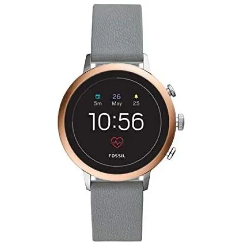 Fossil Womens Gen 4 Venture HR Stainless Steel Touchscreen Smartwatch with Heart Rate, GPS, NFC, and Smartphone Notifications Fossil Womens Gen 4 Venture HR Stainless Steel Touchscreen Smartwatch with Heart Rate, GPS, NFC, and Smartphone Notifications