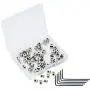 SUBANG 50 Pieces Pin Keepers Pin Locks Pin Backs Locking Clasp Locking Pin Keeper Backs with 5 Wrench All in Storage Case,5mm x 6mm SUBANG 50 Pieces Pin Keepers Pin Locks Pin Backs Locking Clasp Locking Pin Keeper Backs with 5 Wrench All in Storage Case,5mm x 6mm