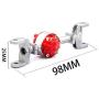 Binchil Metal Front Rear Bridge Axle Case Cover for WPL B14 B24 B16 B36 C14 C24 C34 C44 RC Car Upgrade Parts Accessories,Silver