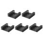 uxcell Electronics Cooler Heatsink for to-3 Black 45 x 45 x 14 mm 5pcs