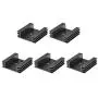 uxcell Electronics Cooler Heatsink for to-3 Black 45 x 45 x 14 mm 5pcs