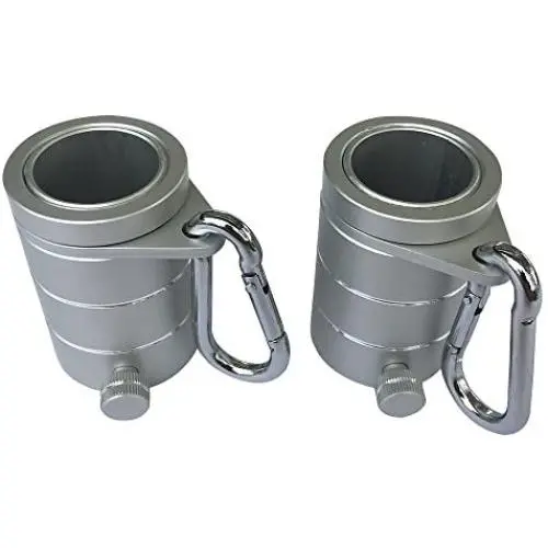 Aluminum Metal 1” Silver Rotating Flag Mounting Rings Long