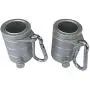Aluminum Metal 1” Silver Rotating Flag Mounting Rings Long