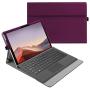 Fintie Case for New Microsoft Surface Pro 7 / Pro 6 / Pro 5 / Pro 4 / Pro 3 12.3 Inch Tablet - Multiple Angle Viewing Portfolio Business Cover, Compatible with Type Cover Keyboard (Purple)