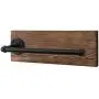 MyGift Industrial Pipe & Brown Wood Wall Mounted Paper Towel Holder MyGift Industrial Pipe & Brown Wood Wall Mounted Paper Towel Holder
