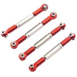 ShareGoo 8PCS Metal Pull Rod Steering Servo Link Linkages Arm Tie Rod Ends Connector for WPL B14 C14 C24 C-14K C-24K MN-90 MN-91 MN-45 MN-96 MN-99 1/16 RC Car