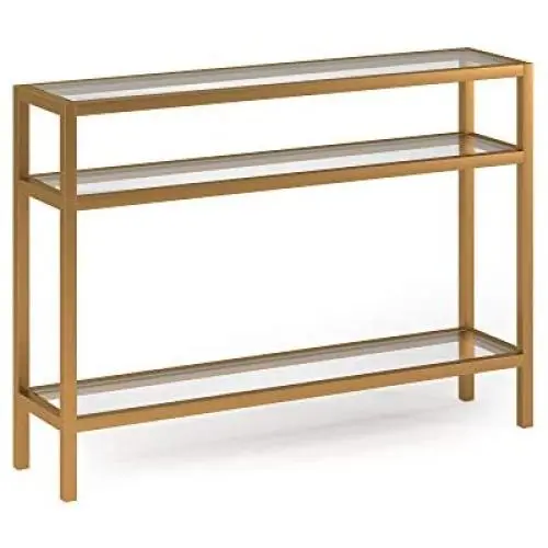 Henn&Hart Console Table, 42'', Gold Henn&Hart Console Table, 42'', Gold