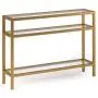 Henn&Hart Console Table, 42'', Gold Henn&Hart Console Table, 42'', Gold