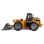 Huina 2.4Ghz Radio Control Bulldozer Construction Vehicle Alloy 6 Channel 4 Wheel Loader Remote Control Simulation Truck