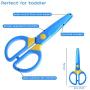 Plastic Safety Scissors, Toddlers Training Scissors, Pre-school Training Scissors and Offices Scissors (3pcs) Kids Paper-Cut (60 Sheets)