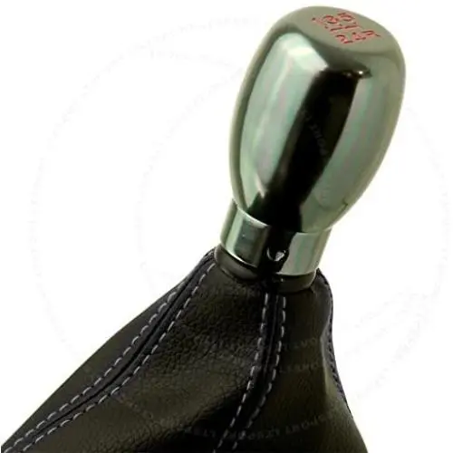 LT Sport SN#100000000760-0843-213 for Honda Civic 5 SPD Gunmetal Shift Knob + Boot Cover