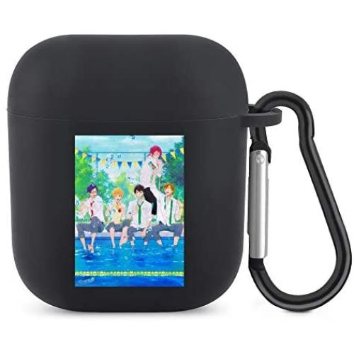 Fr07 AirPods Case Cover Compatible with Apple AirPods 2 & 1,Full Protective Durable Shockproof Drop Proof Headphone Cases with Keychain