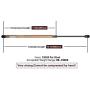 C1608055 19.7 inch 120Lbs Gas Shock Struts for RV Queen Bed Truck Tonneau Cover Camper Shell Shed Window Floor Hatch Door and DIY Heavy Duty Lid Door, Set of 2 Rose Gold