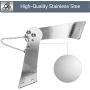 Popmoon 304 Brushed Stainless Steel Smokey Mountain Lid Hinge Mod Parts Kit Smokers 18.5 22.5 Unknown BBQ.