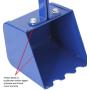 Childrensneeds.com Sand Digger Toy Backhoe for Kids (Ride On) Outdoor Digging Excavator Scooper for Dirt, Snow, Beach, Sandbox | Heavy-Duty Metal, 2-Hand Operation, 360° Swivel Seat | Ages 3+ (Blue)