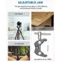 SMALLRIG Super Clamp Mount with Mini Ball Head Mount Hot Shoe Adapter with 1/4 Screw for LCD Field Monitor, LED Lights, Flash, Microphone, Gopro, Action Cam - 1124