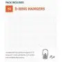 Heavy Duty D-Ring Picture Hangers - 50 Pack - 2 Hole with Screws - Picture Hang Solutions Heavy Duty D-Ring Picture Hangers - 50 Pack - 2 Hole with Screws - Picture Hang Solutions