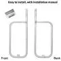 QuliMetal 41862 Grill Burner for Weber Q200, Q220, Q2000 Q2200, 396000, 396001, 396002, 566002, 53060001, 54060001, Grill Burner Tube Pipe Part for 69956/60041, 304 Stainless Steel, 20.5 Inch