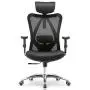 SIHOO Ergonomics Office Chair Computer Chair Desk Chair, Adjustable Headrests Chair Backrest and Armrests Mesh Chair (Black)…