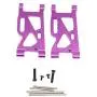 Mingbai Alloy Front&Rear Suspension Arms for WLtoys 124019 1/12 RC Car, RC Car Upgrade Metal Front&Rear Swing Arm Spare Part (2-Pack Front Swing Arm)