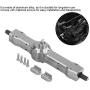 Dilwe RC Gear Box , Aluminium Alloy Rear Gear Axle Box for WPL 1/16 Military Truck RC Car Upgraded Part(Titanium Gray)