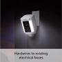 Ring Spotlight Cam Mount HD Security Camera, White