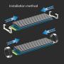 GLOTRENDS M.2 Heatsink for 2280 M.2 SSD with Silicone Thermal Pad (2 pcs)